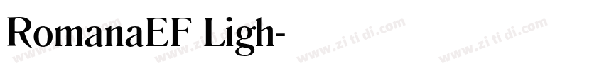 RomanaEF Ligh字体转换